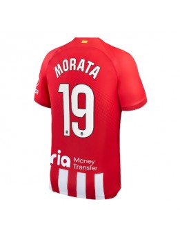 Atletico Madrid Alvaro Morata #19 Heimtrikot 2023-24 Kurzarm